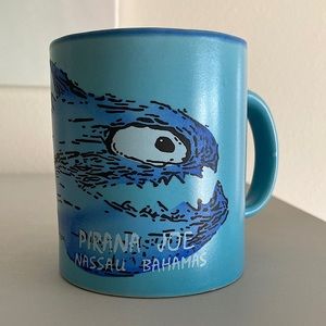 Turquoise Blue Pirana Joe Nassau Bahamas Piranha Coffee Tea Mug Cup Vacation